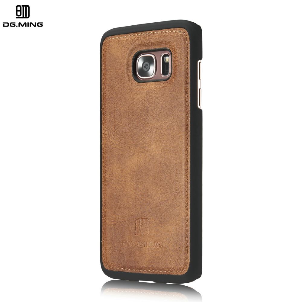 Sumsung Galaxy S7 edge case double wallet 12 cards leather detachable case