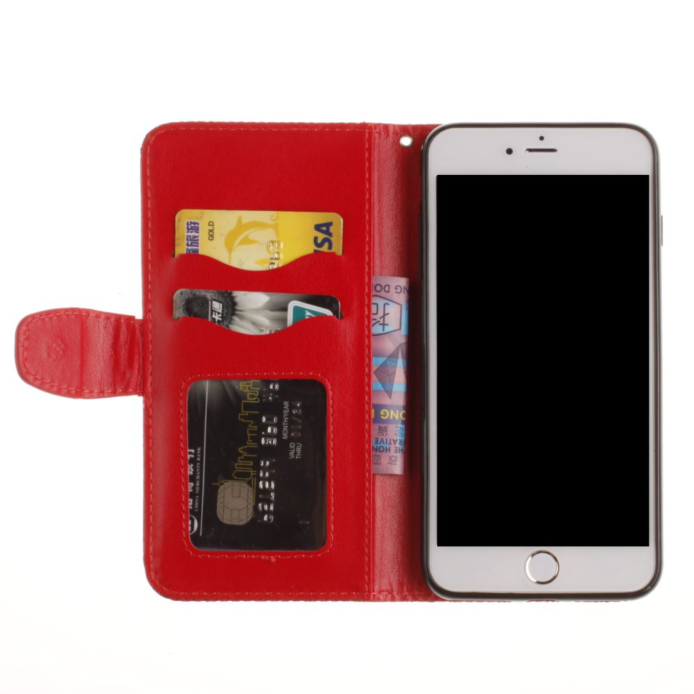 iPhone 7 case wallet leather card holder cover case printed leather