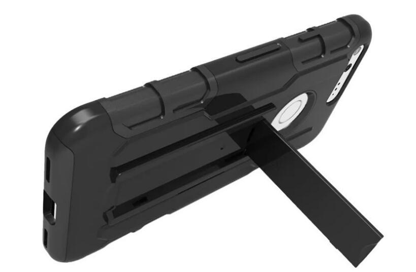 Google Pixel Rugged Hybrid armor Case+Belt Clip Holster