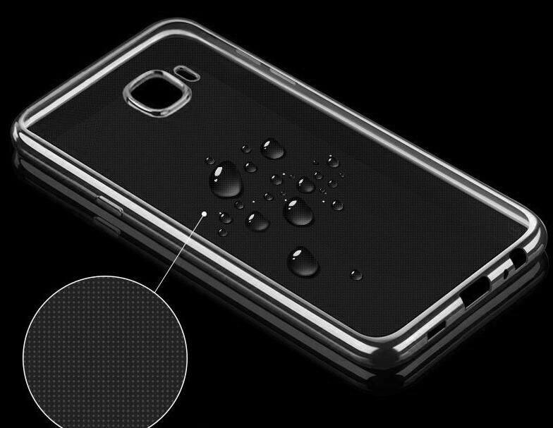 Galaxy J5 Prime case plating bumper with clear gel back cover case