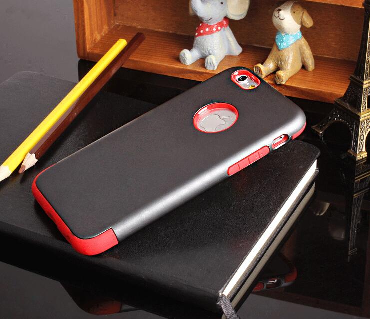 iPhone 5 5s se dual tone dual layer heavy duty slim case tough anti shock
