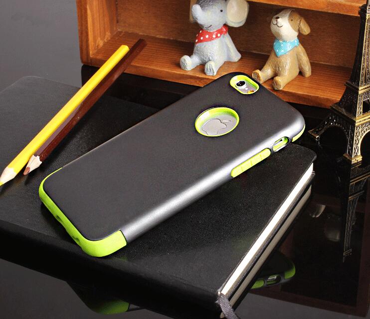 iPhone 5 5s se dual tone dual layer heavy duty slim case tough anti shock