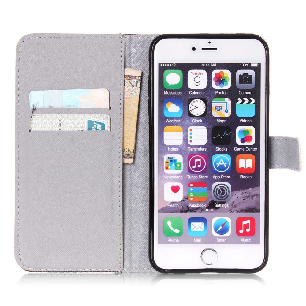 iPhone 6 6s Plus case wallet leather case printed