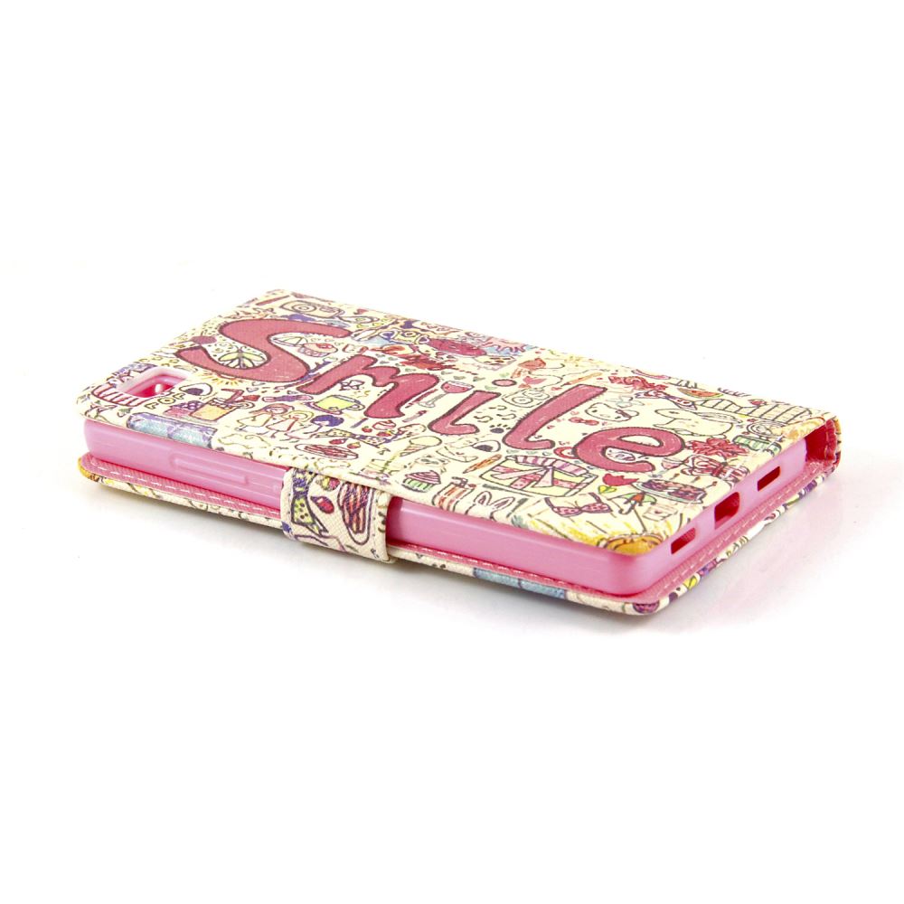 Huawei P8 LITE case wallet leather case printed