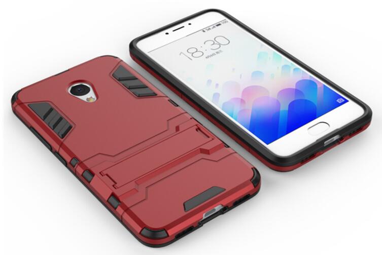 MEIZU M3S M3 Dual Defender Hybrid Kickstand Case