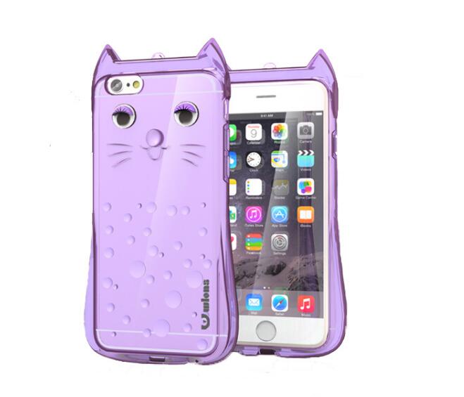 iPhone 6 /6s  Clear Case slim fit TPU Soft Gel CAT Case