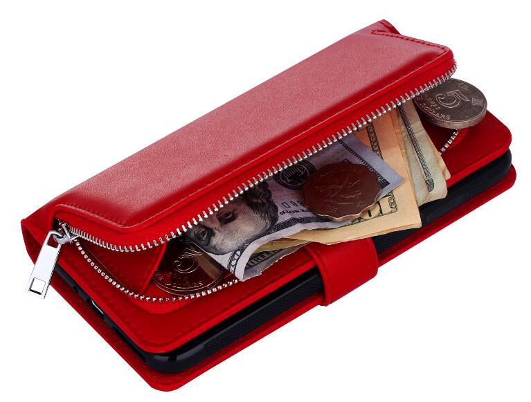 GALAXY S7 double wallet Leather Zip case detachable GALAXY S7 double wallet Leather Zip case detachable
