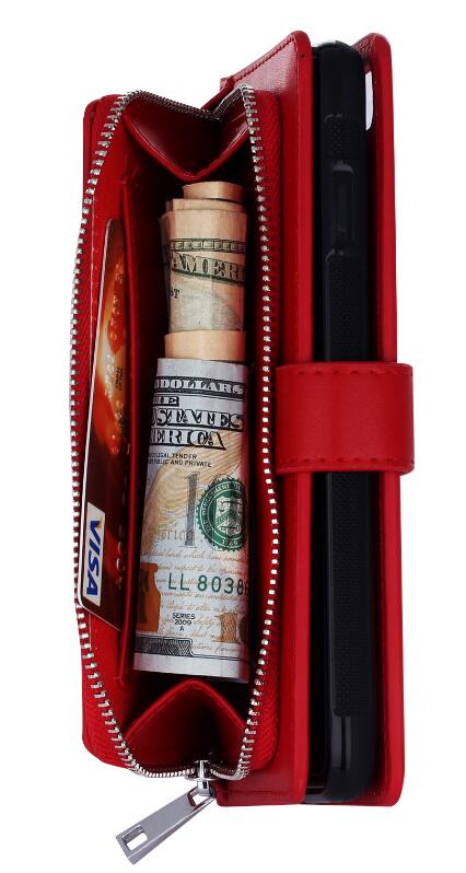GALAXY S7 double wallet Leather Zip case detachable GALAXY S7 double wallet Leather Zip case detachable