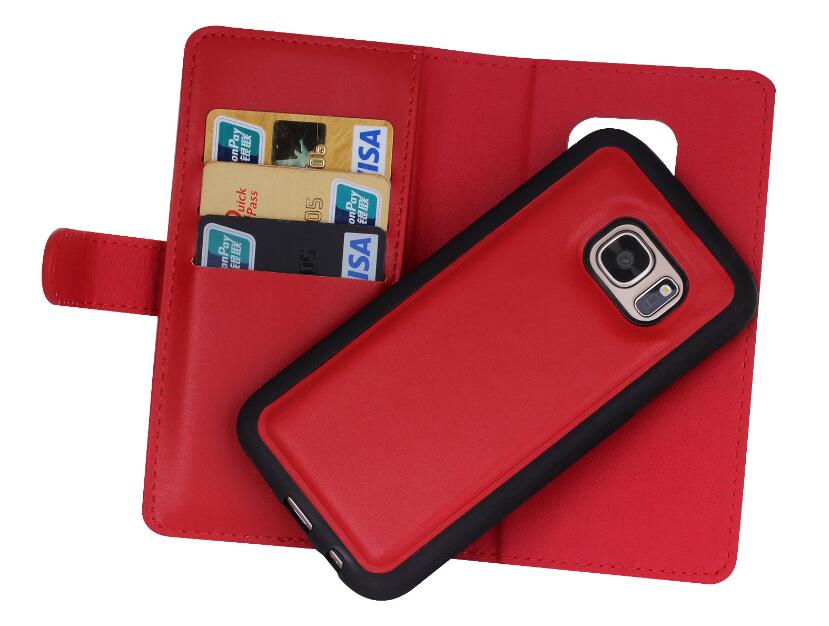 GALAXY S7 double wallet Leather Zip case detachable GALAXY S7 double wallet Leather Zip case detachable