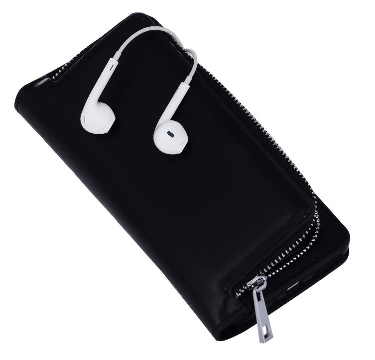 GALAXY S7 double wallet  Leather Zip case detachable