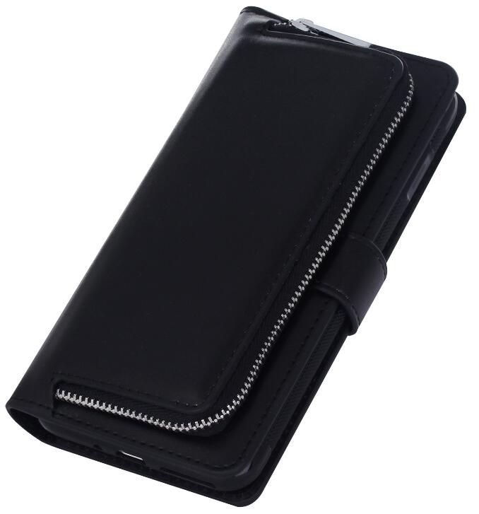 GALAXY S7 double wallet  Leather Zip case detachable