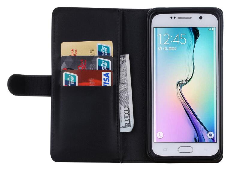 GALAXY S6 double wallet Leather Zip case detachable GALAXY S6 double wallet Leather Zip case detachable
