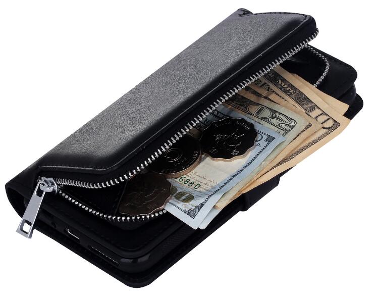 GALAXY S6 double wallet Leather Zip case detachable GALAXY S6 double wallet Leather Zip case detachable