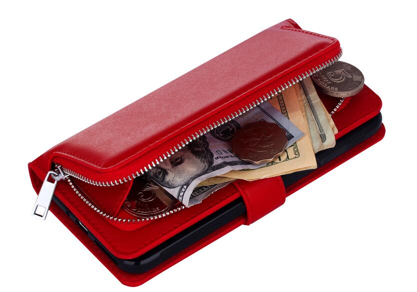 GALAXY S6 double wallet Leather Zip case detachable GALAXY S6 double wallet Leather Zip case detachable