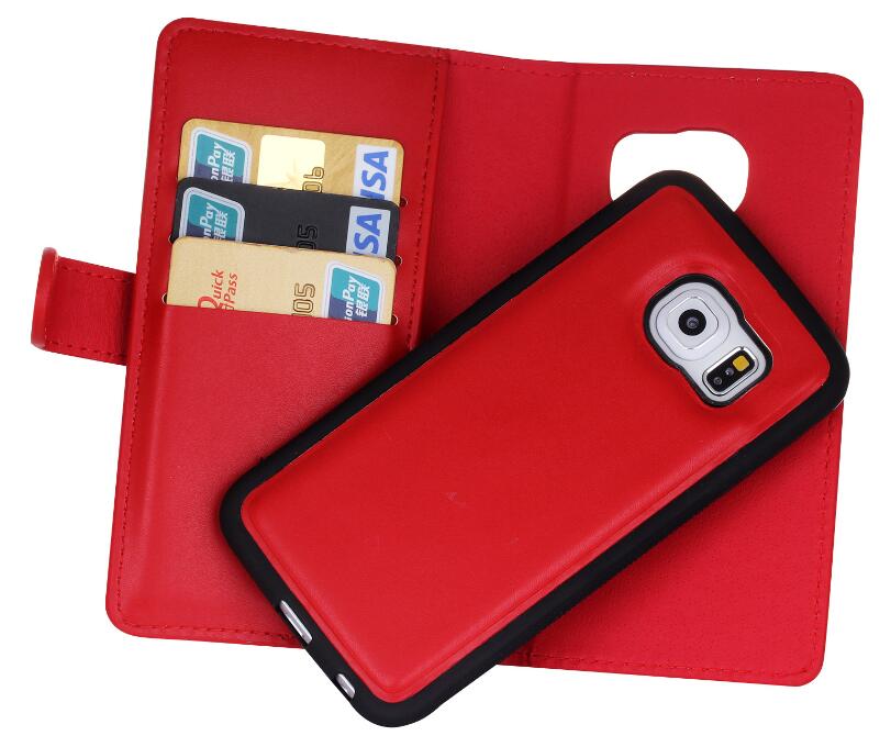 GALAXY S6 double wallet Leather Zip case detachable GALAXY S6 double wallet Leather Zip case detachable