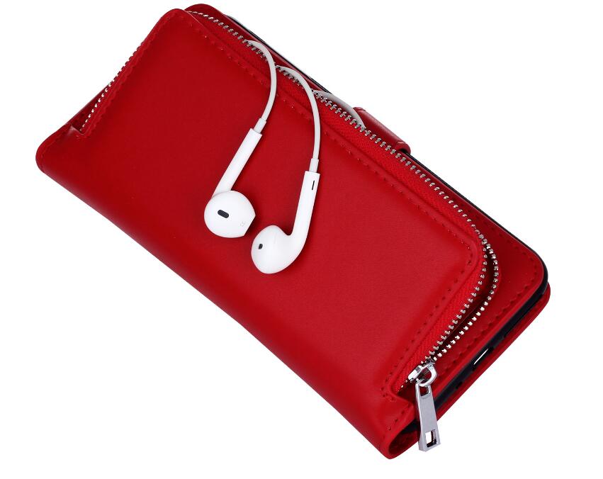 GALAXY S5 double wallet  Leather Zip case detachable