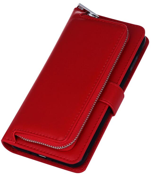 GALAXY S5 double wallet  Leather Zip case detachable