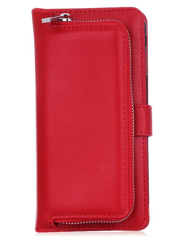 GALAXY S5 double wallet  Leather Zip case detachable