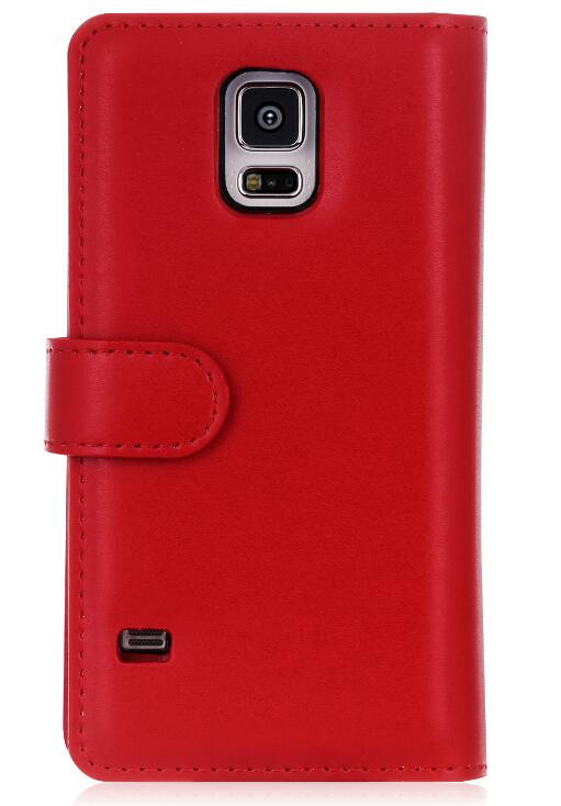 GALAXY S5 double wallet  Leather Zip case detachable