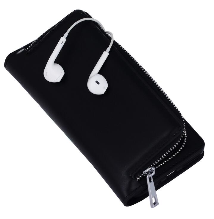 GALAXY S5 double wallet  Leather Zip case detachable