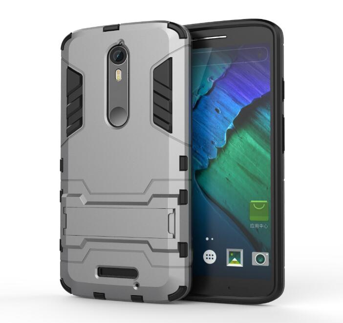 MOTO G4 PLUS  Heavy Duty Hybrid Kickstand Case Cover