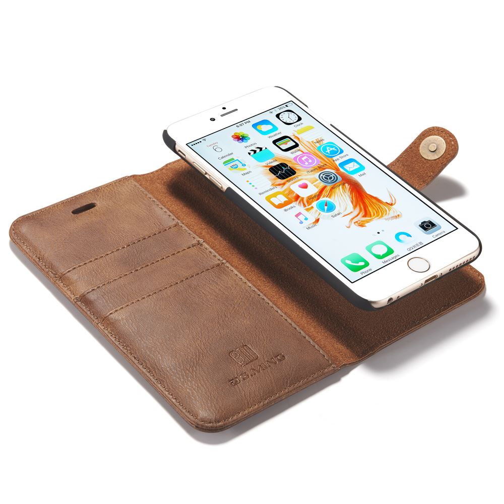 iPhone 6 6s plus case wallet 3 cards leather detachable case