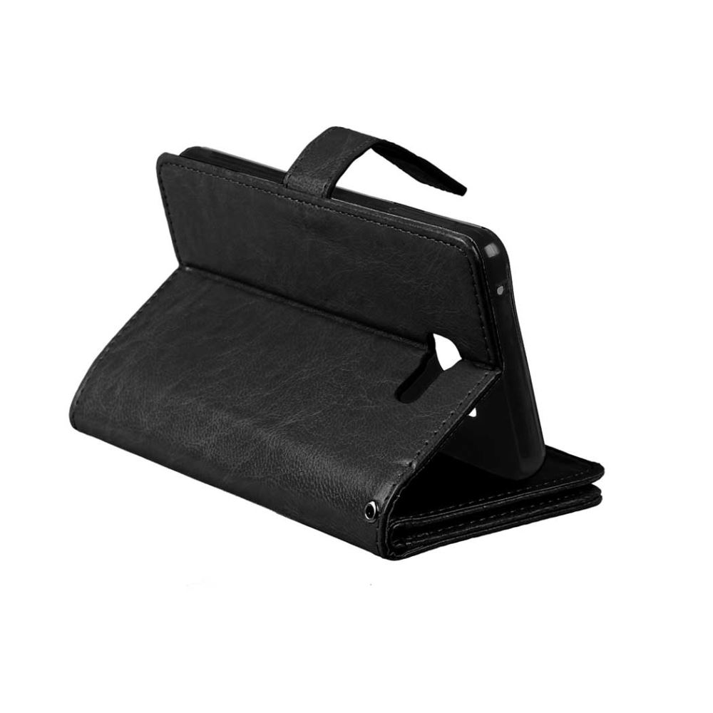 Galaxy A5 2016 Double Wallet Leather Case - Black
