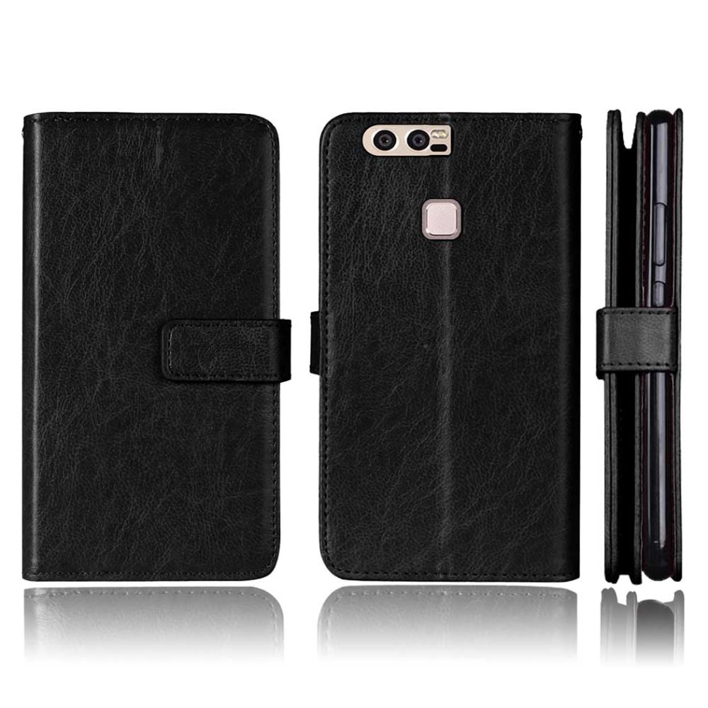 Huawei P9 Double Wallet Leather Case - Black Huawei P9 Double Wallet Leather Case - Black