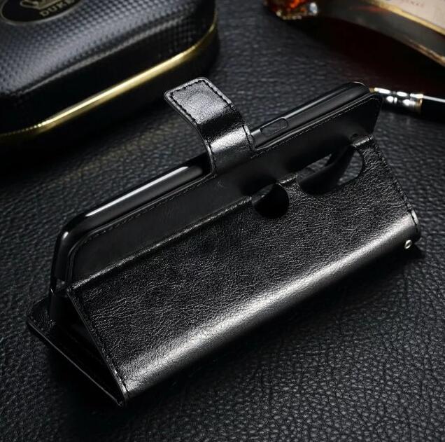 MOTO G4 PLUS vintage fine leather wallet case+Combo