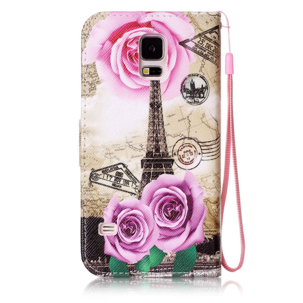 Galaxy S5 case wallet leather case printed