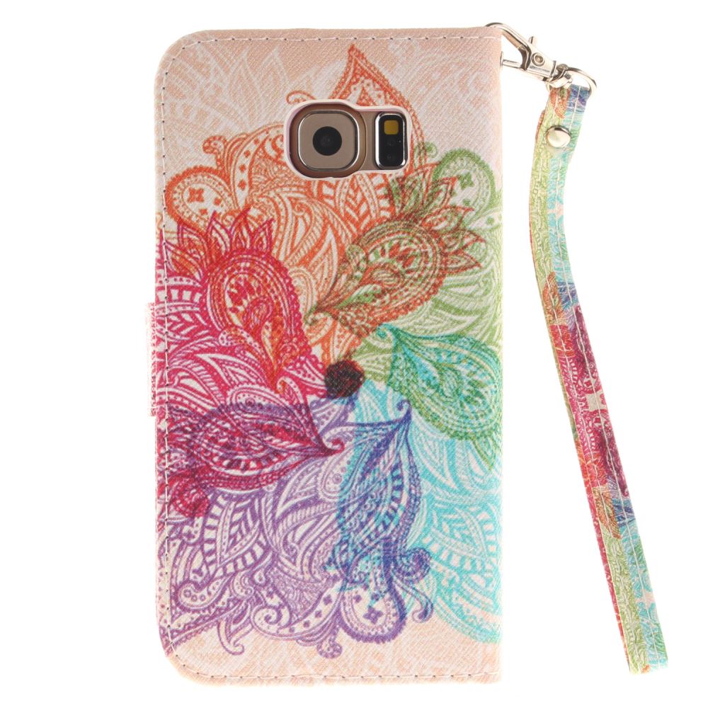 Galaxy S6 case wallet leather case printed