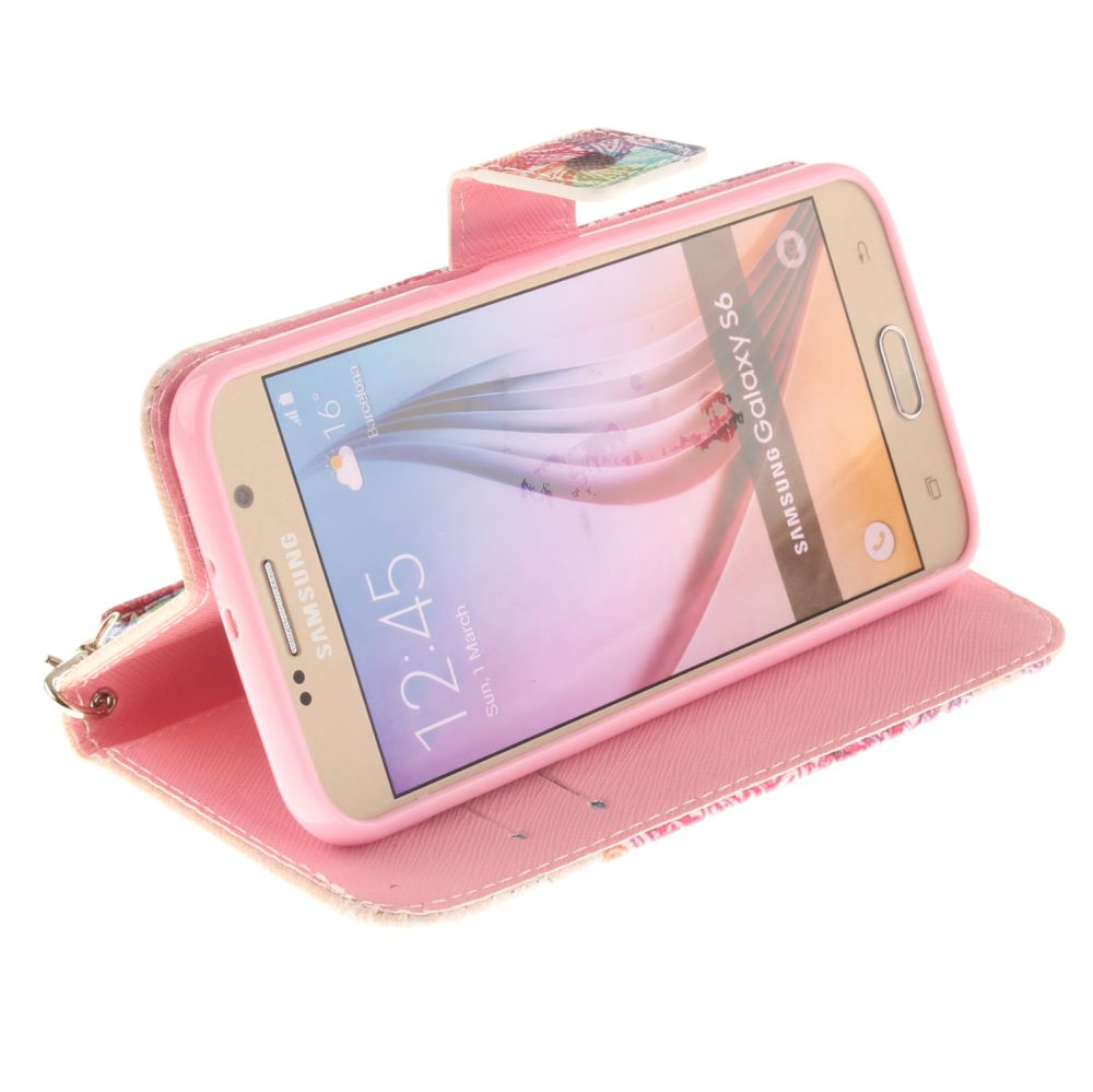 Galaxy S6 case wallet leather case printed