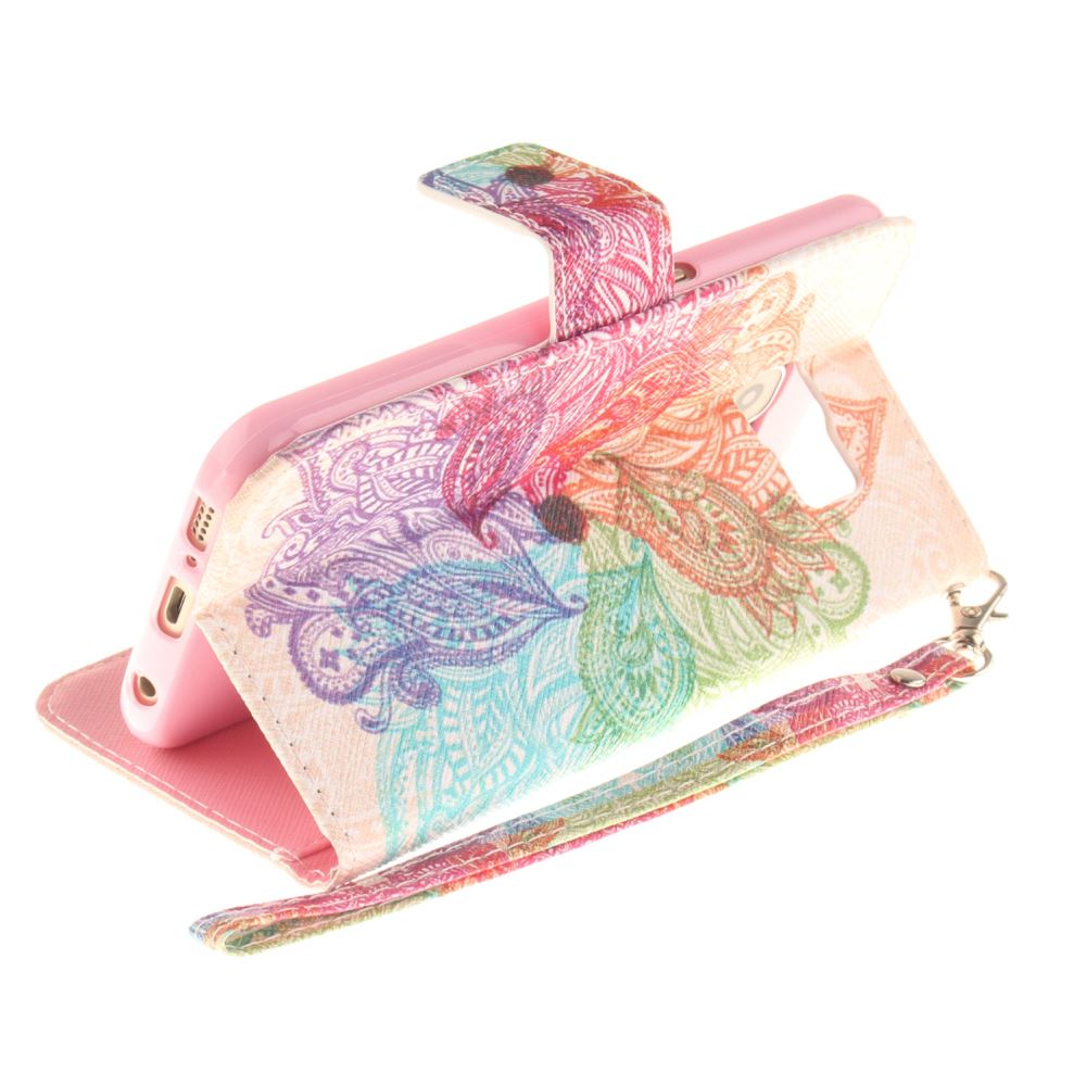 Galaxy S6 case wallet leather case printed