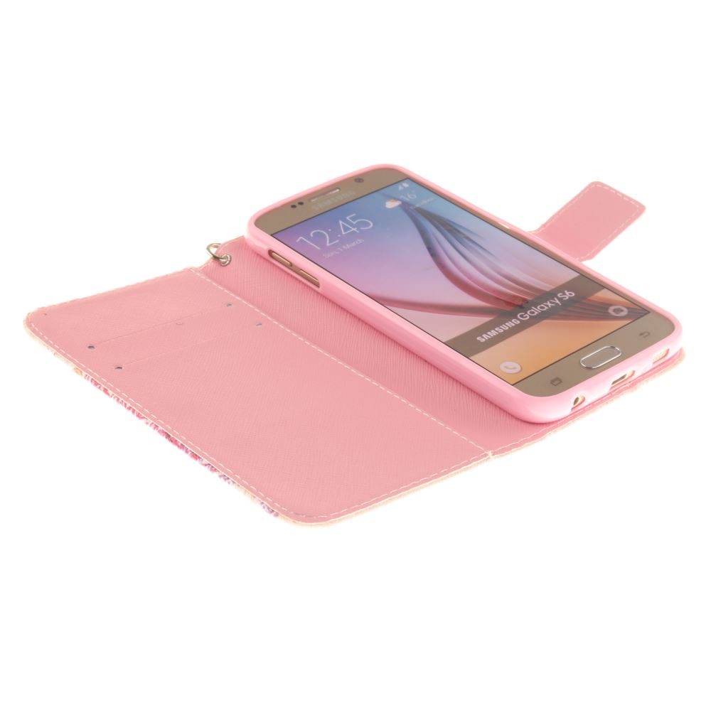 Galaxy S6 case wallet leather case printed