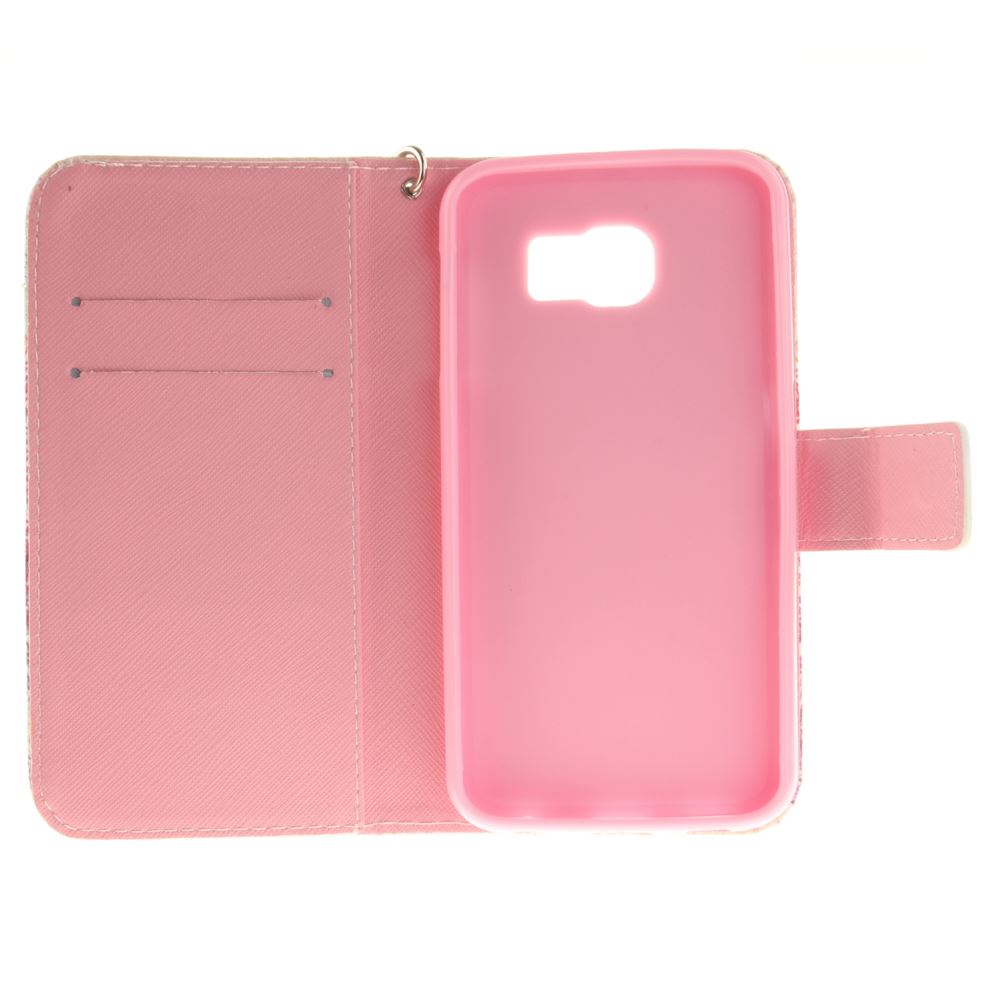 Galaxy S6 case wallet leather case printed