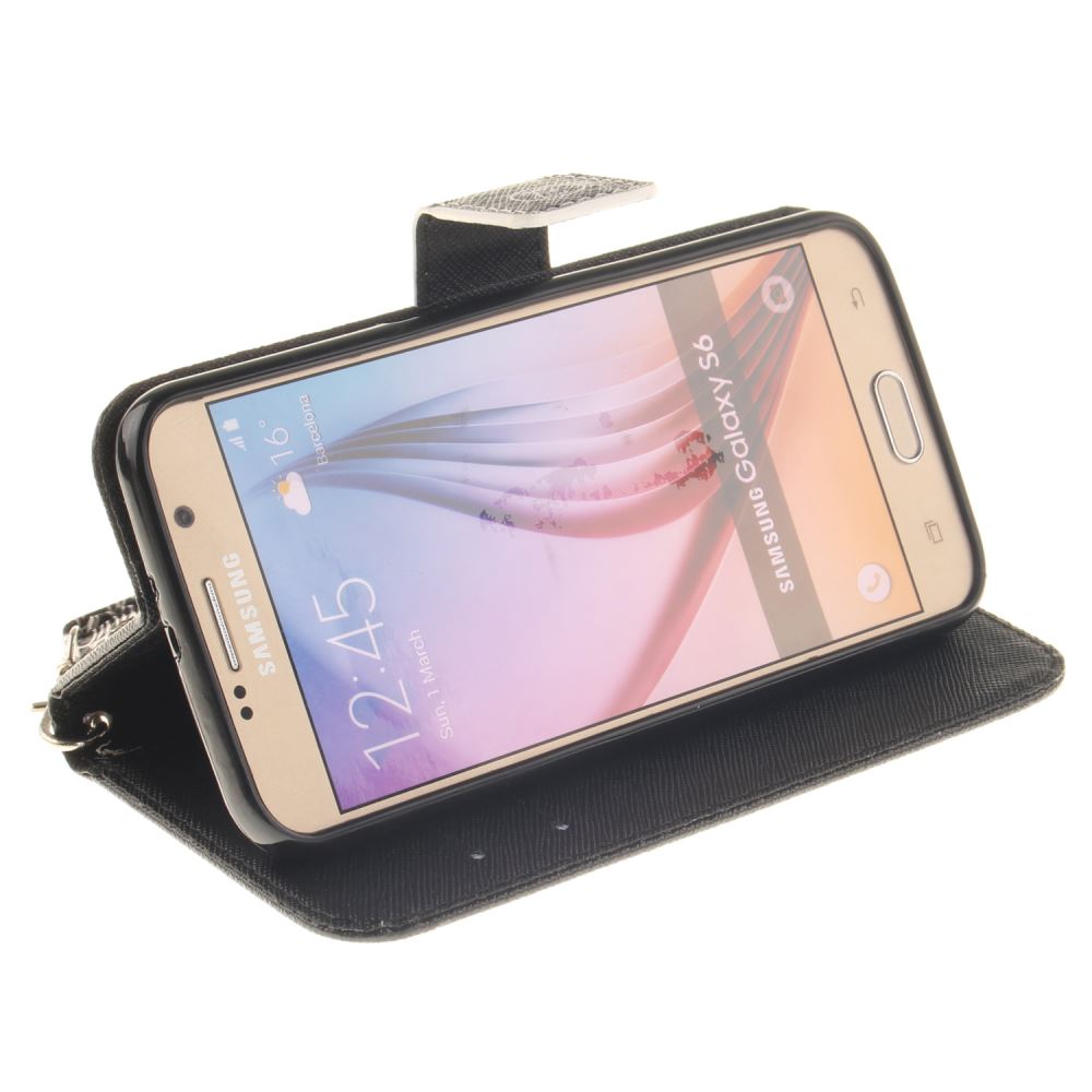 Galaxy S6 case wallet leather case printed