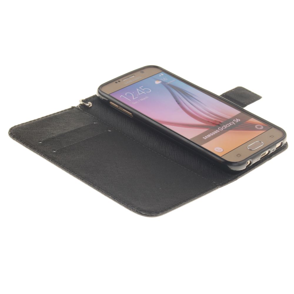 Galaxy S6 case wallet leather case printed