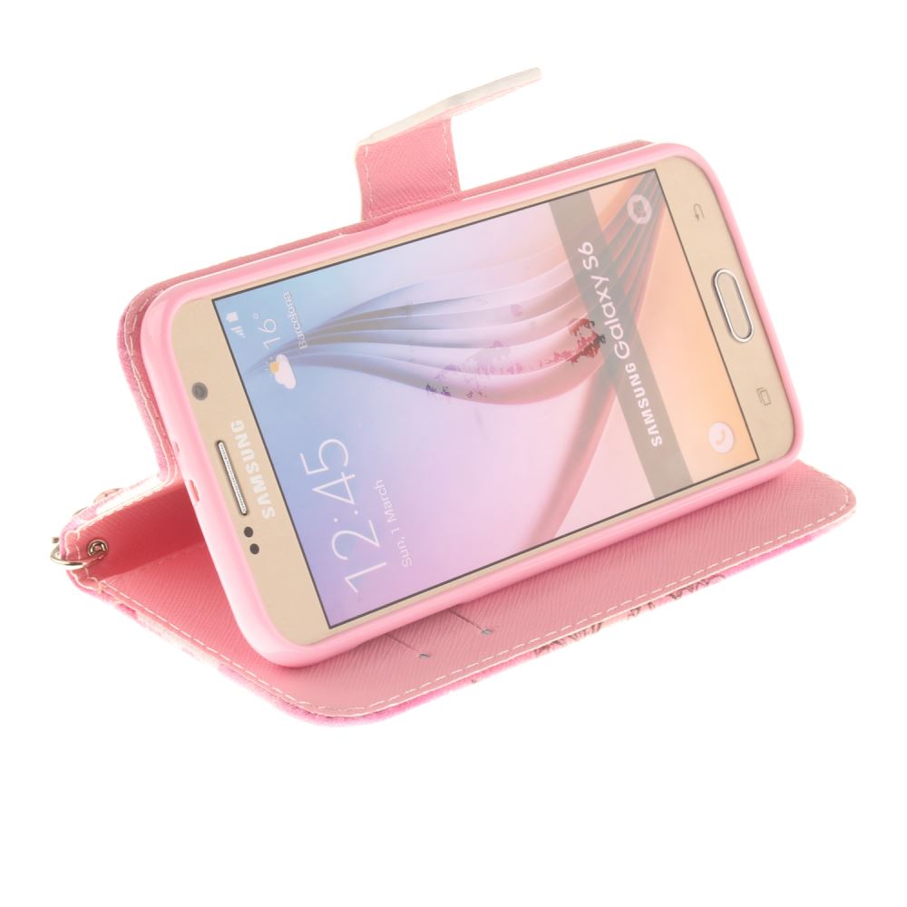 Galaxy S6 case wallet leather case printed