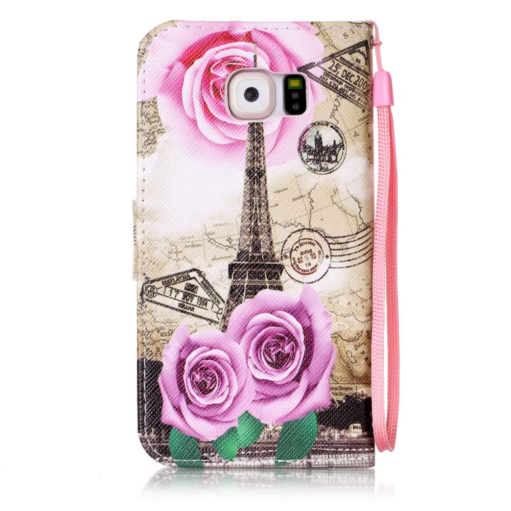 Galaxy S6 case wallet leather case printed