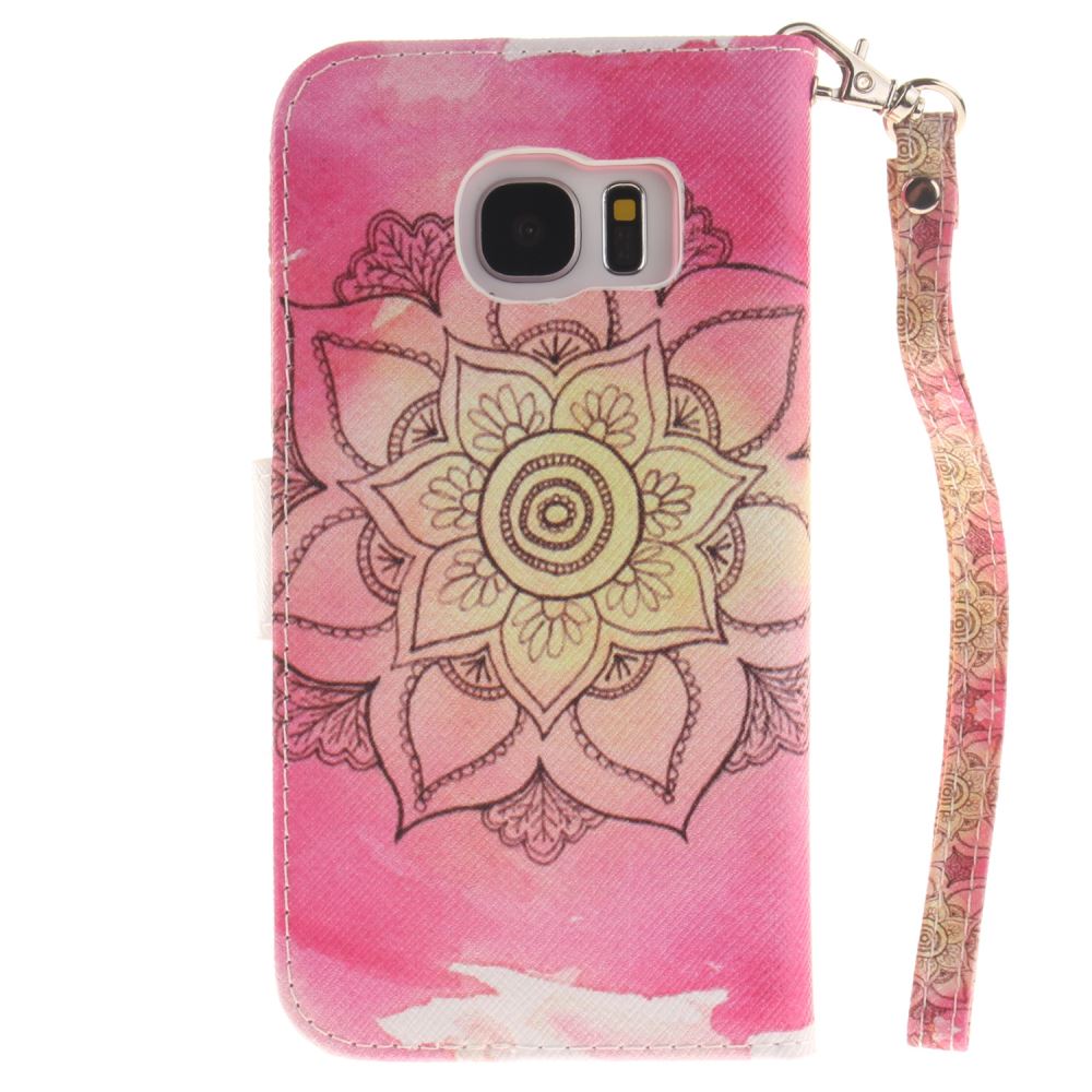 Galaxy S7 case wallet leather case printed