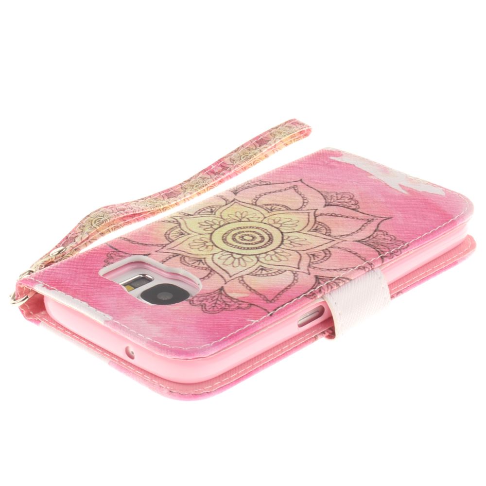 Galaxy S7 case wallet leather case printed