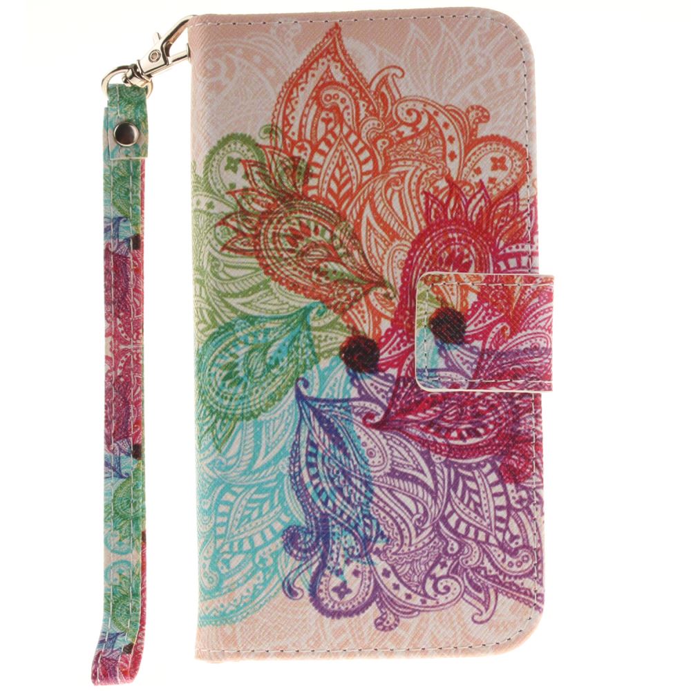 Galaxy S7 case wallet leather case printed