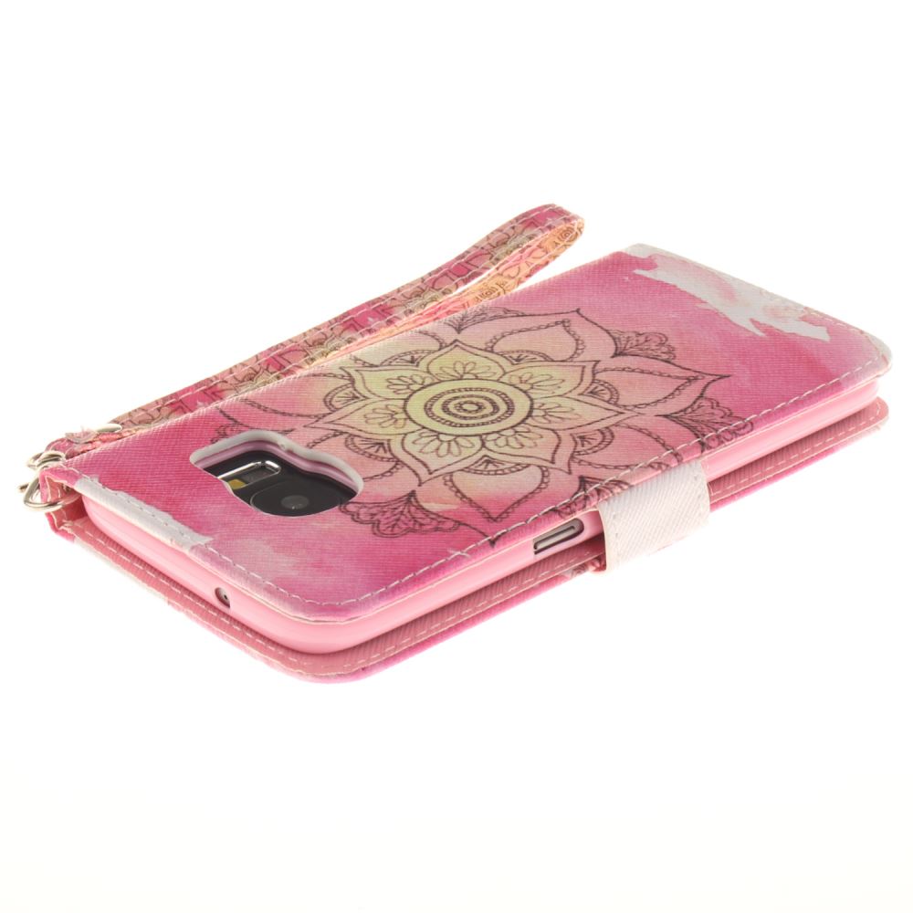 Galaxy S7 EDGE case wallet leather case printed