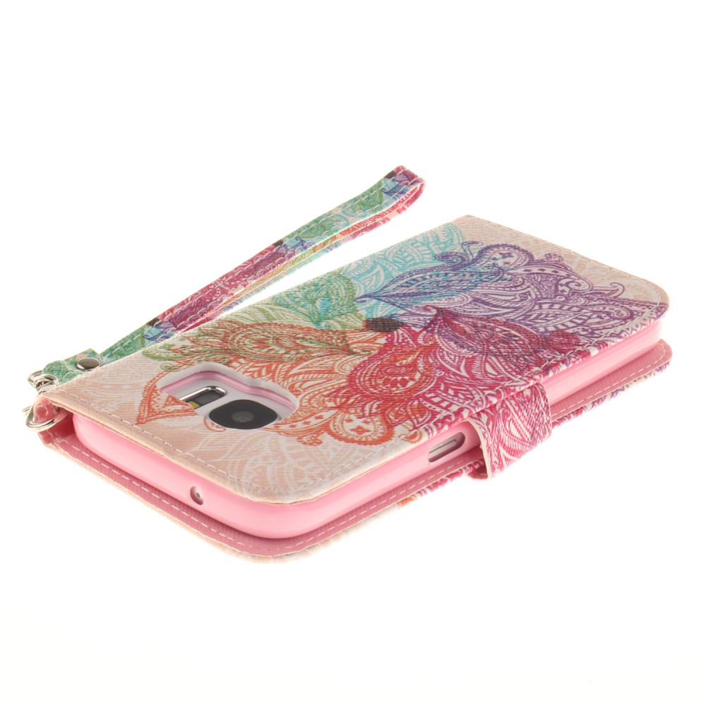 Galaxy S7 EDGE case wallet leather case printed