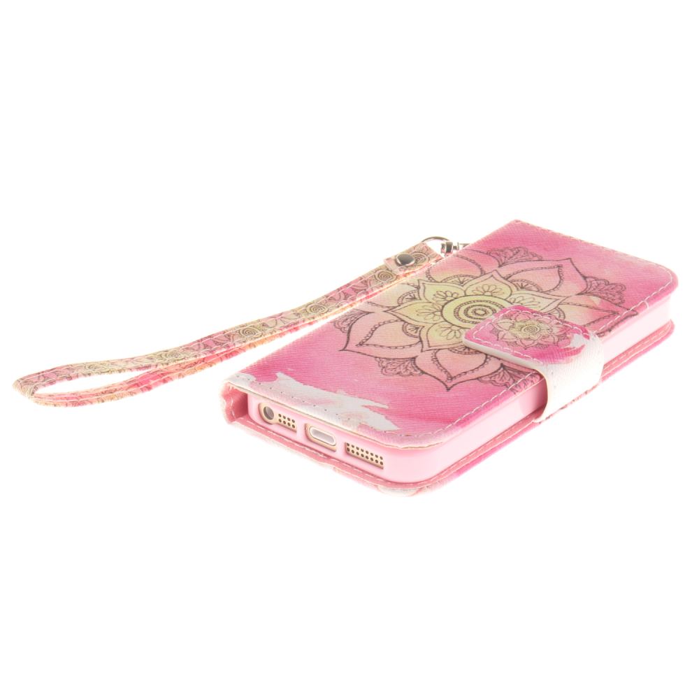 iPhone 5 5s SE case wallet leather case printed