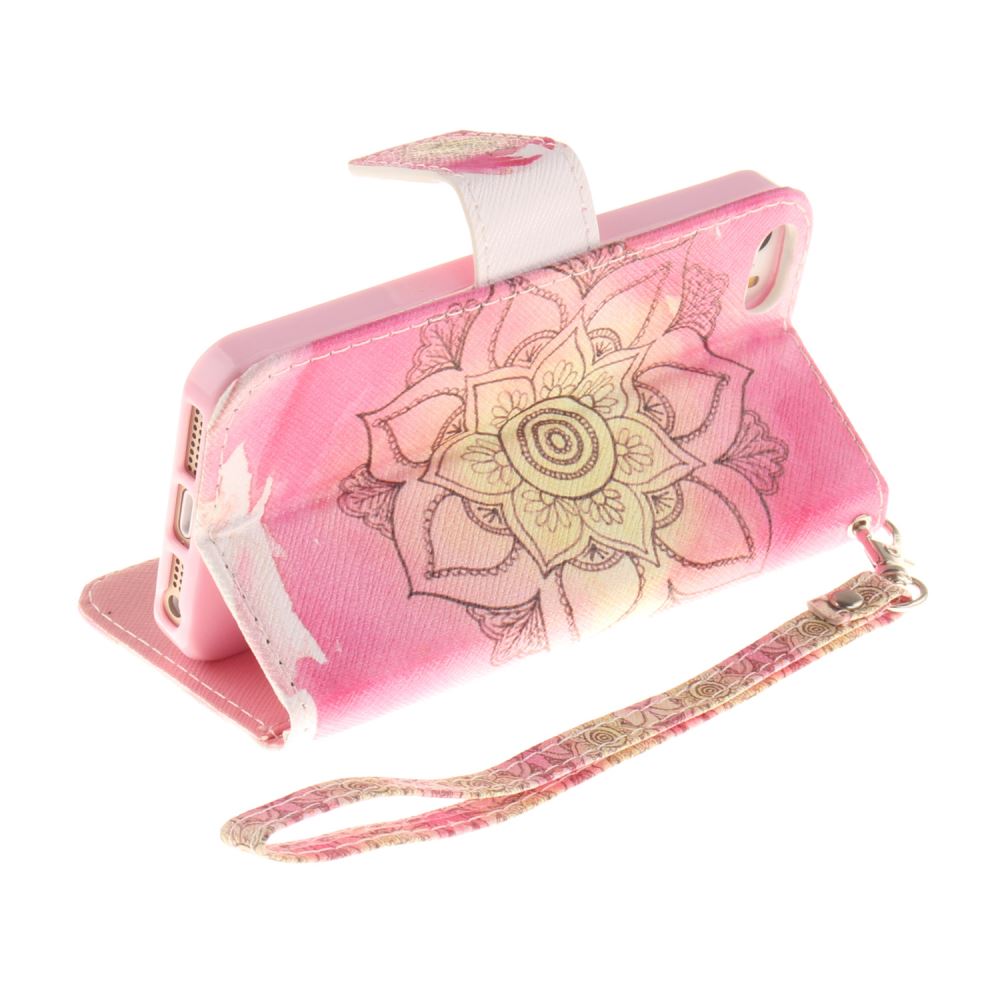 iPhone 5 5s SE case wallet leather case printed