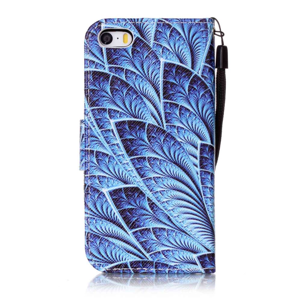 iPhone 5 5s SE case wallet leather case printed
