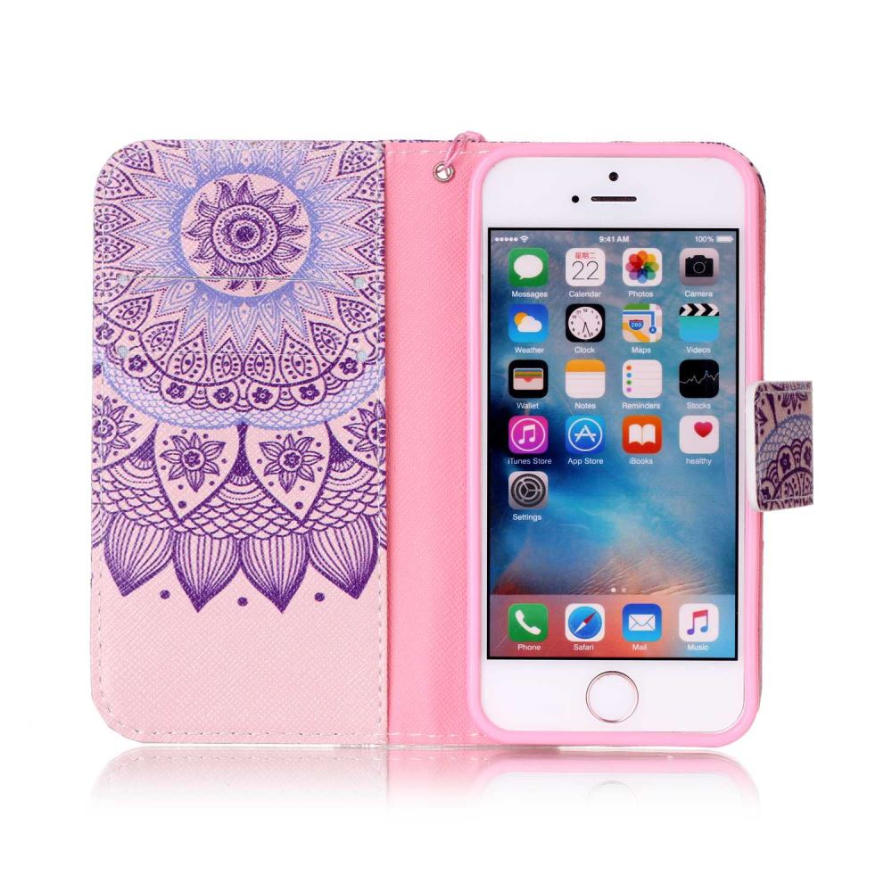 iPhone 5 5s SE case wallet leather case printed iPhone 5 5s SE case wallet leather case printed