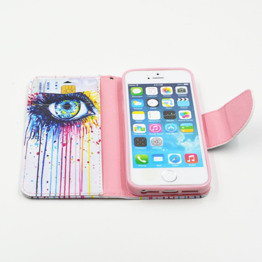 iPhone 5 5s SE case wallet leather case printed iPhone 5 5s SE case wallet leather case printed