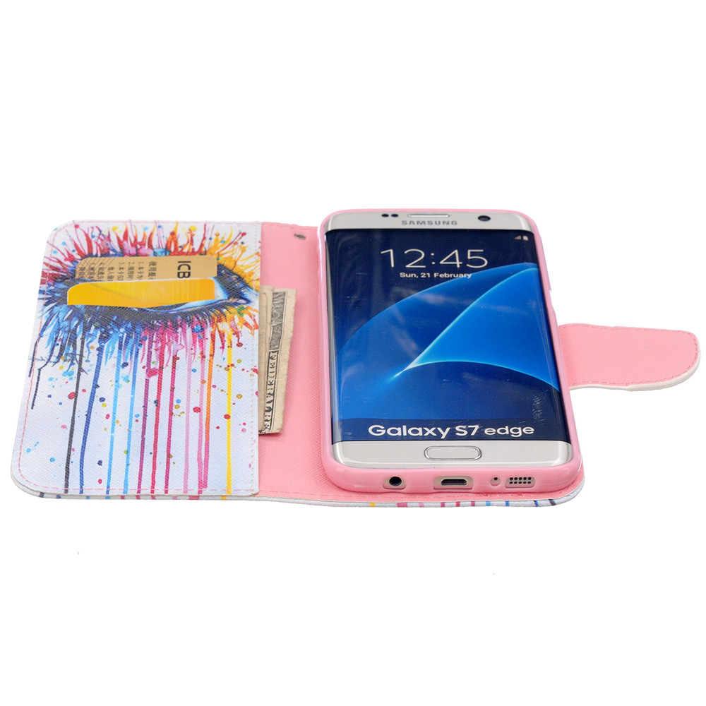 Galaxy S7 EDGE case wallet leather case printed Galaxy S7 EDGE case wallet leather case printed